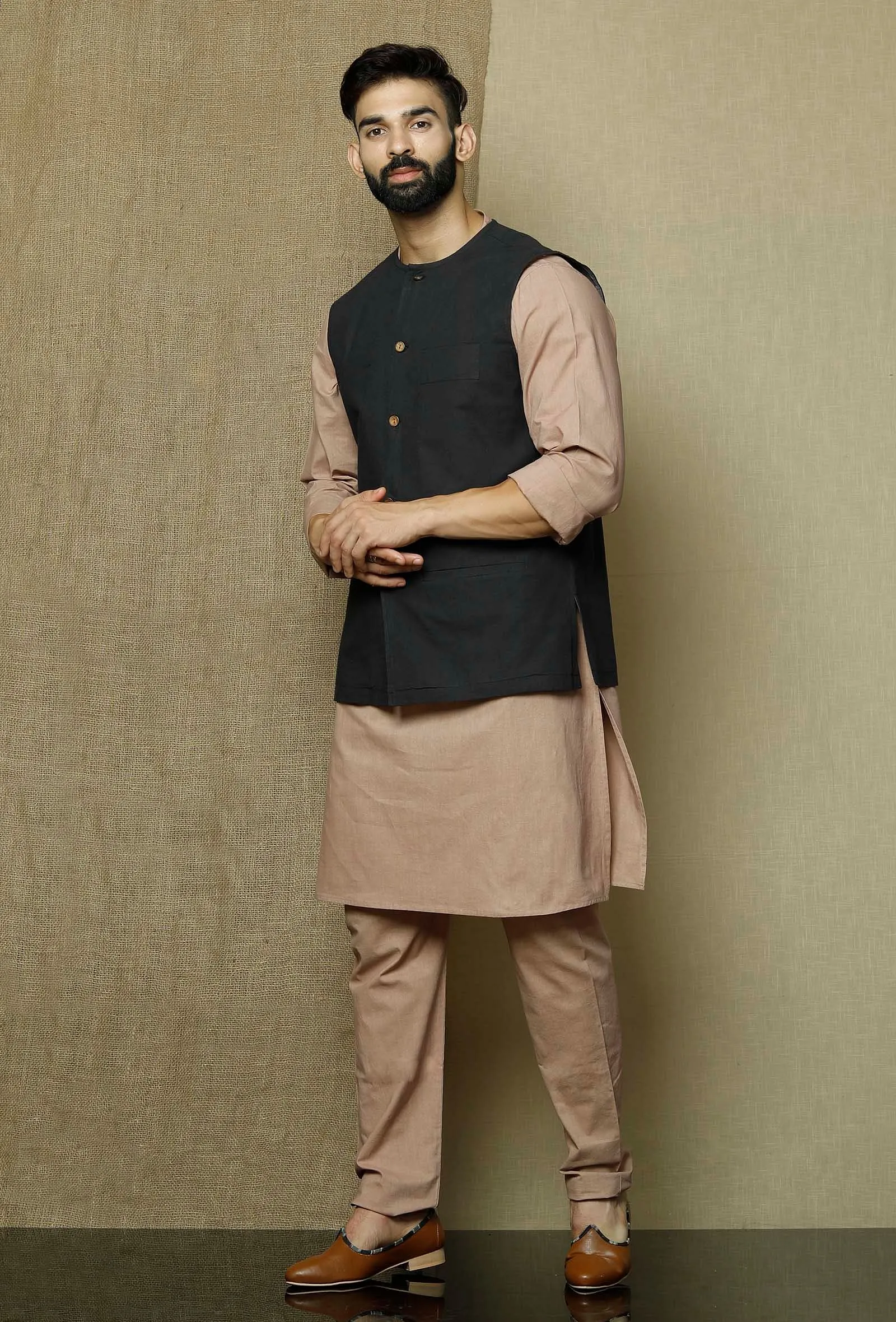 Onyx  Cotton Nehru Jacket