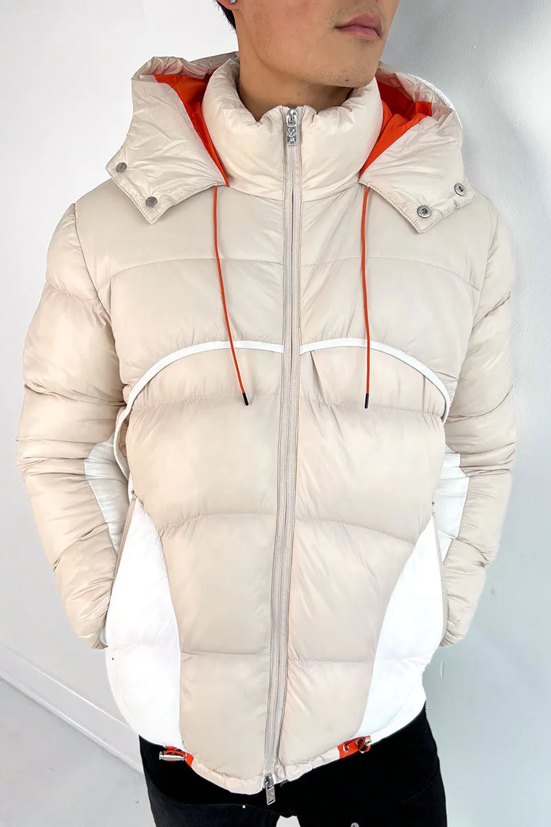 Orbit Puffer Jacket - Off White