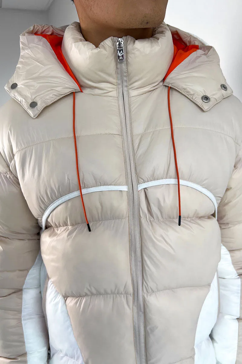 Orbit Puffer Jacket - Off White