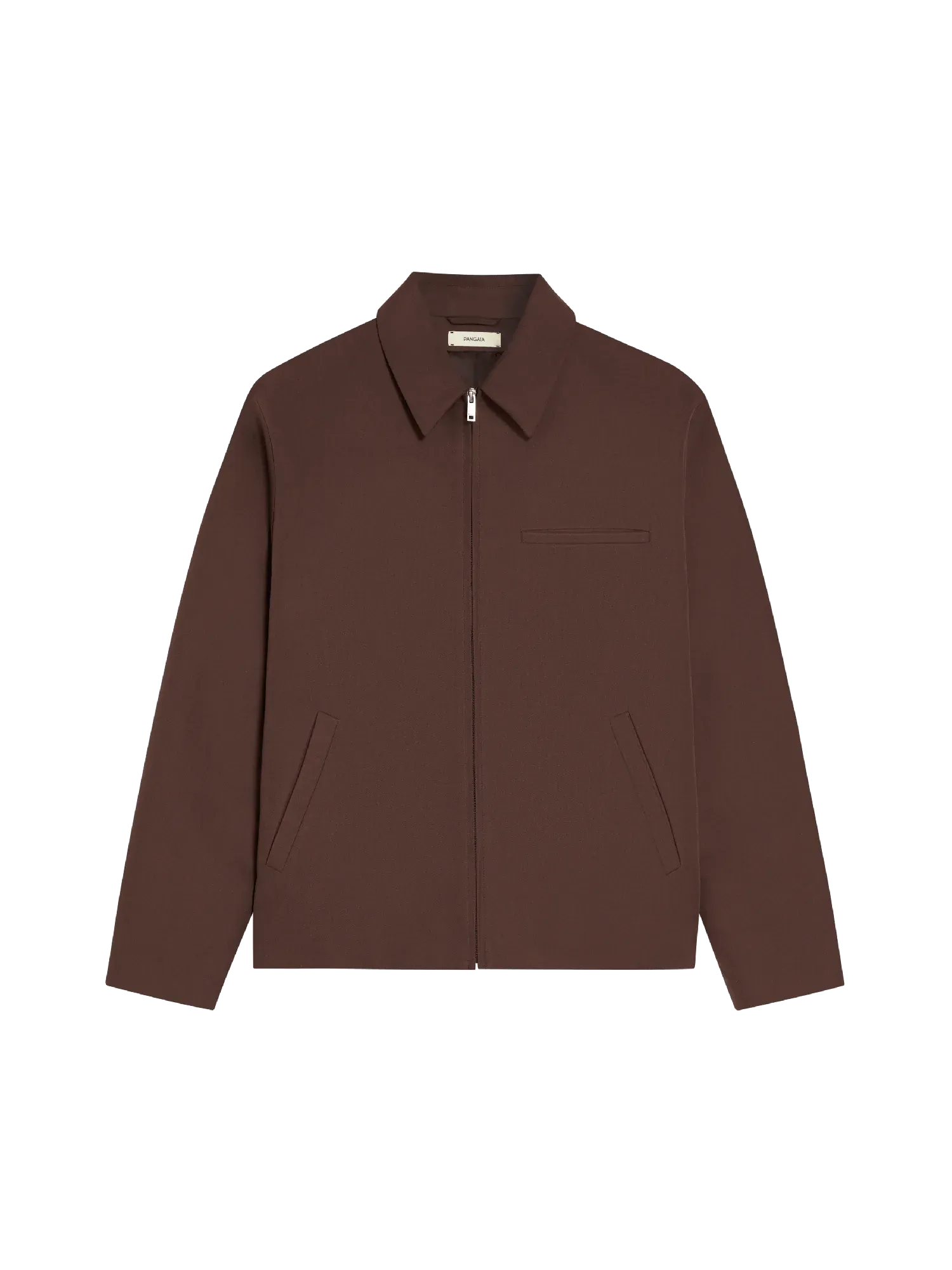 Organic Cotton Harrington Jacket—chestnut brown