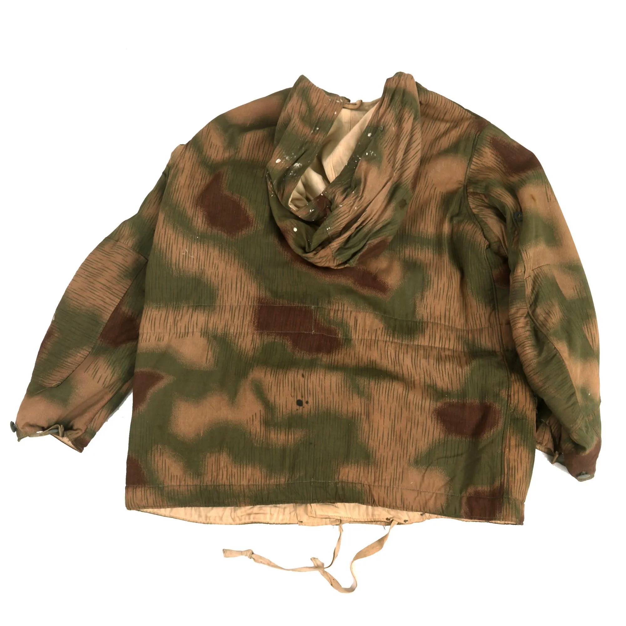 Original German WWII Sumpftarnmuster Swamp Pattern Reversible to Snow Pattern Camouflage Winter Parka