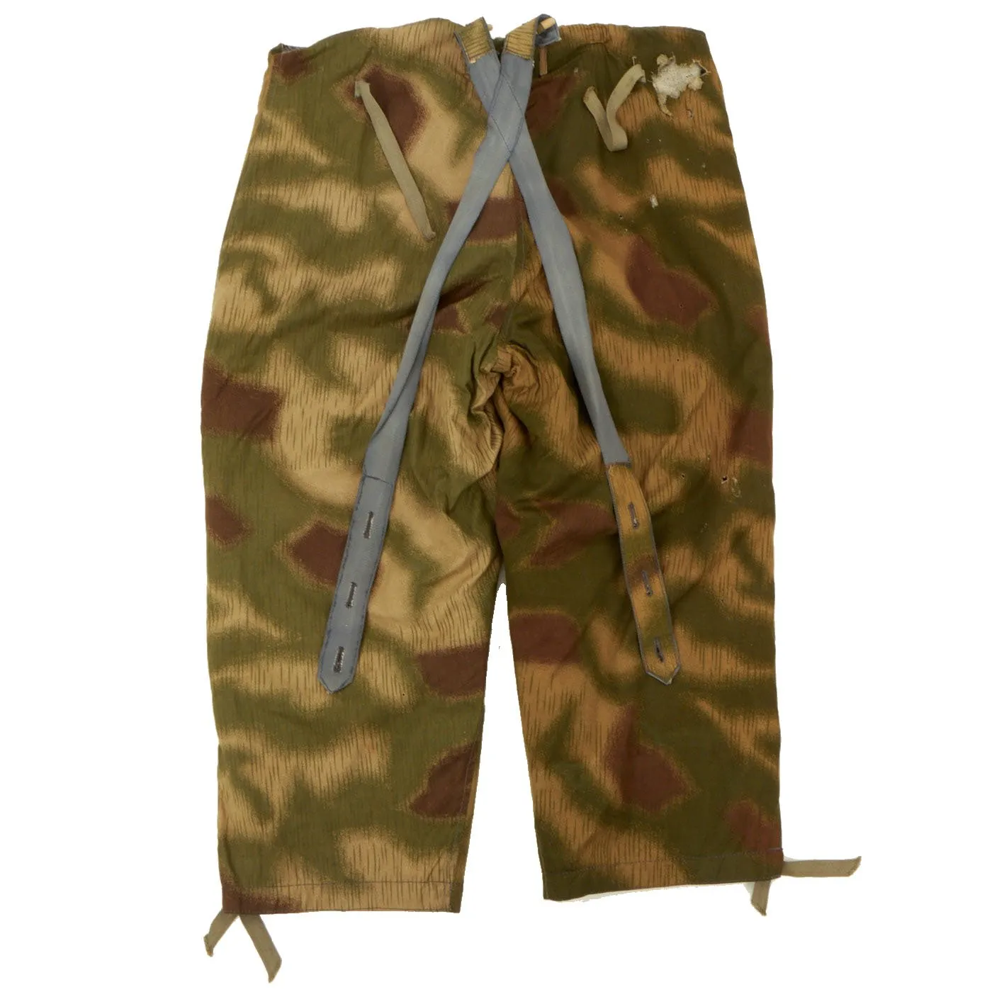 Original German WWII Tan Water Camouflage Pattern Reversible Winter Parka with Pants