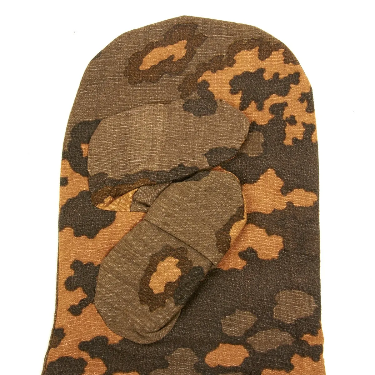 Original WWII German Waffen SS Autumn Oak Leaf Camouflage Reversible Winter Uniform Parka Mittens