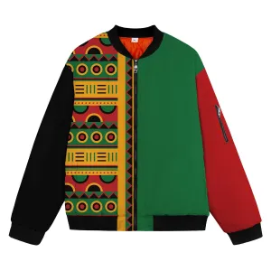 Pan African Block Art and Patterns Bomber Jacket