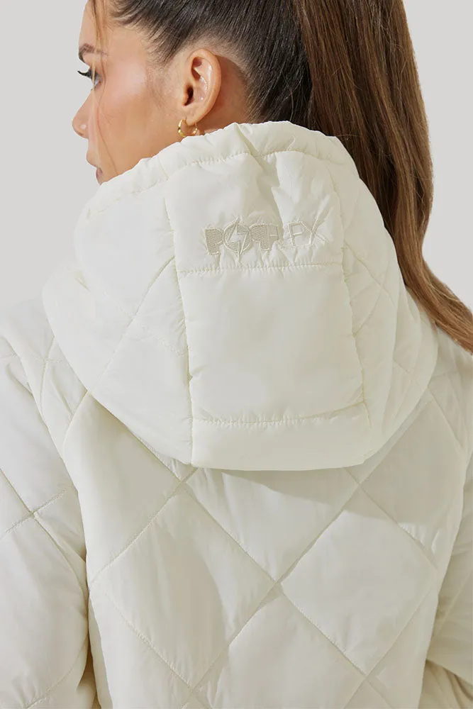 Pillow Packable Puffer Jacket - Coconut Cream