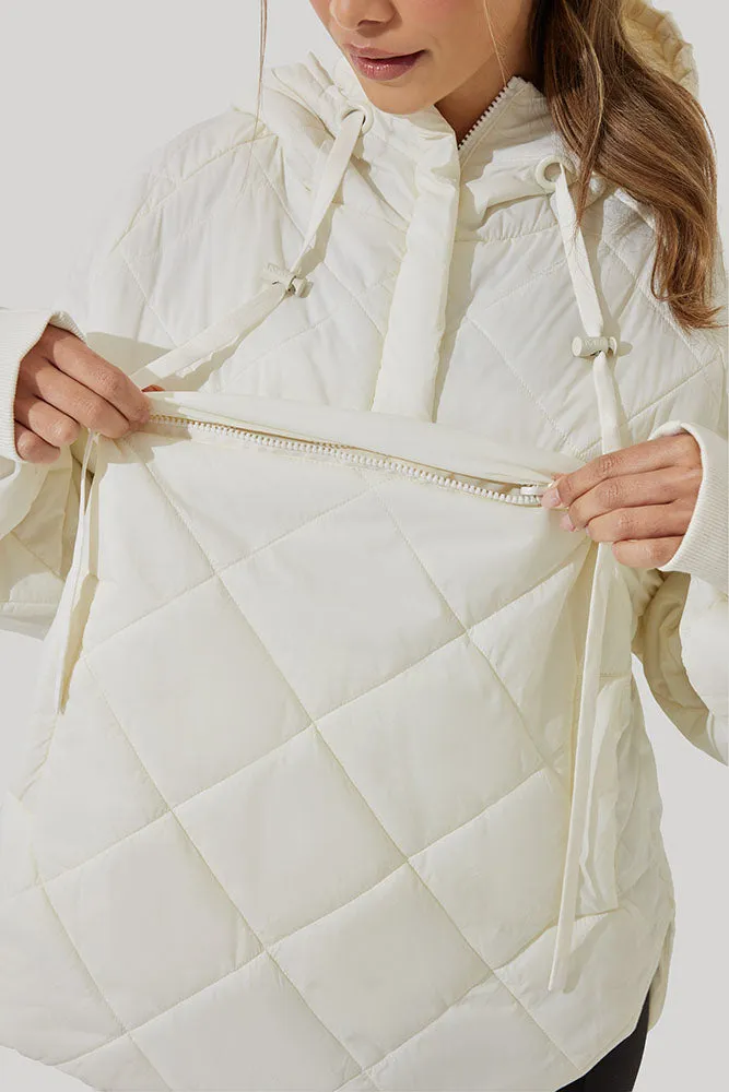 Pillow Packable Puffer Jacket - Coconut Cream