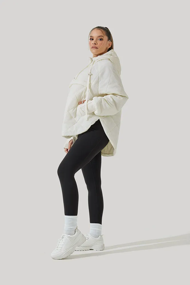 Pillow Packable Puffer Jacket - Coconut Cream