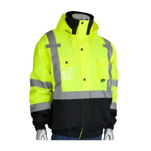 PIP 333-1770-LY Type R Class 3 Rip Stop Premium Plus Bomber Jacket, Hi-Vis Yellow, 1 Each