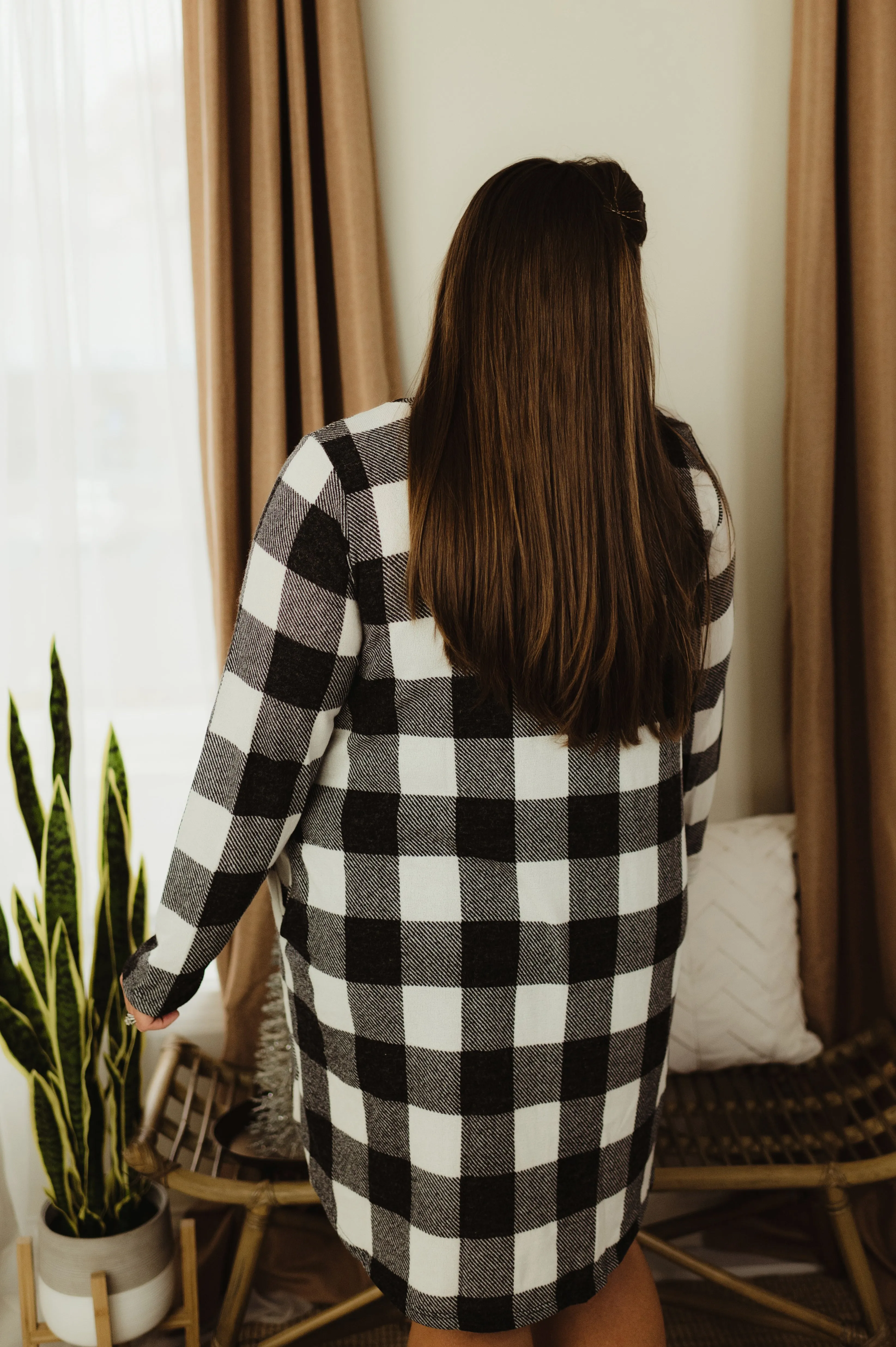 Plaid Sweater Dress