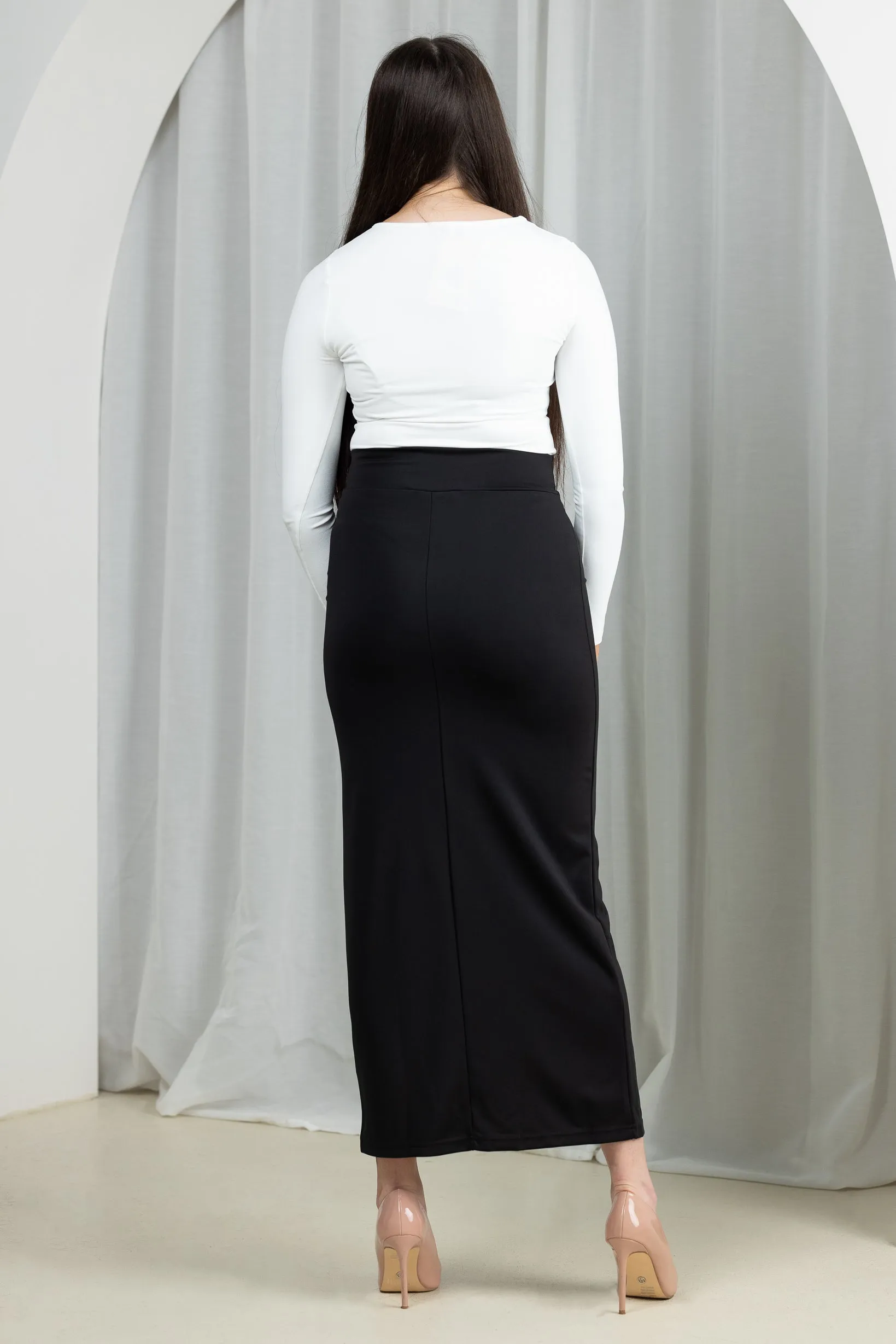 Plain Pencil Skirt