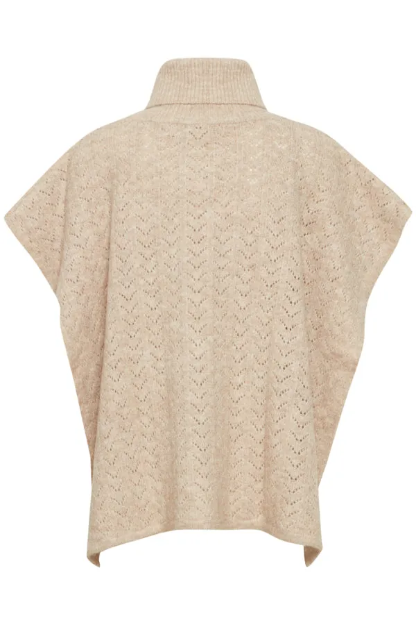 POINTELLE T-NECK PONCHO