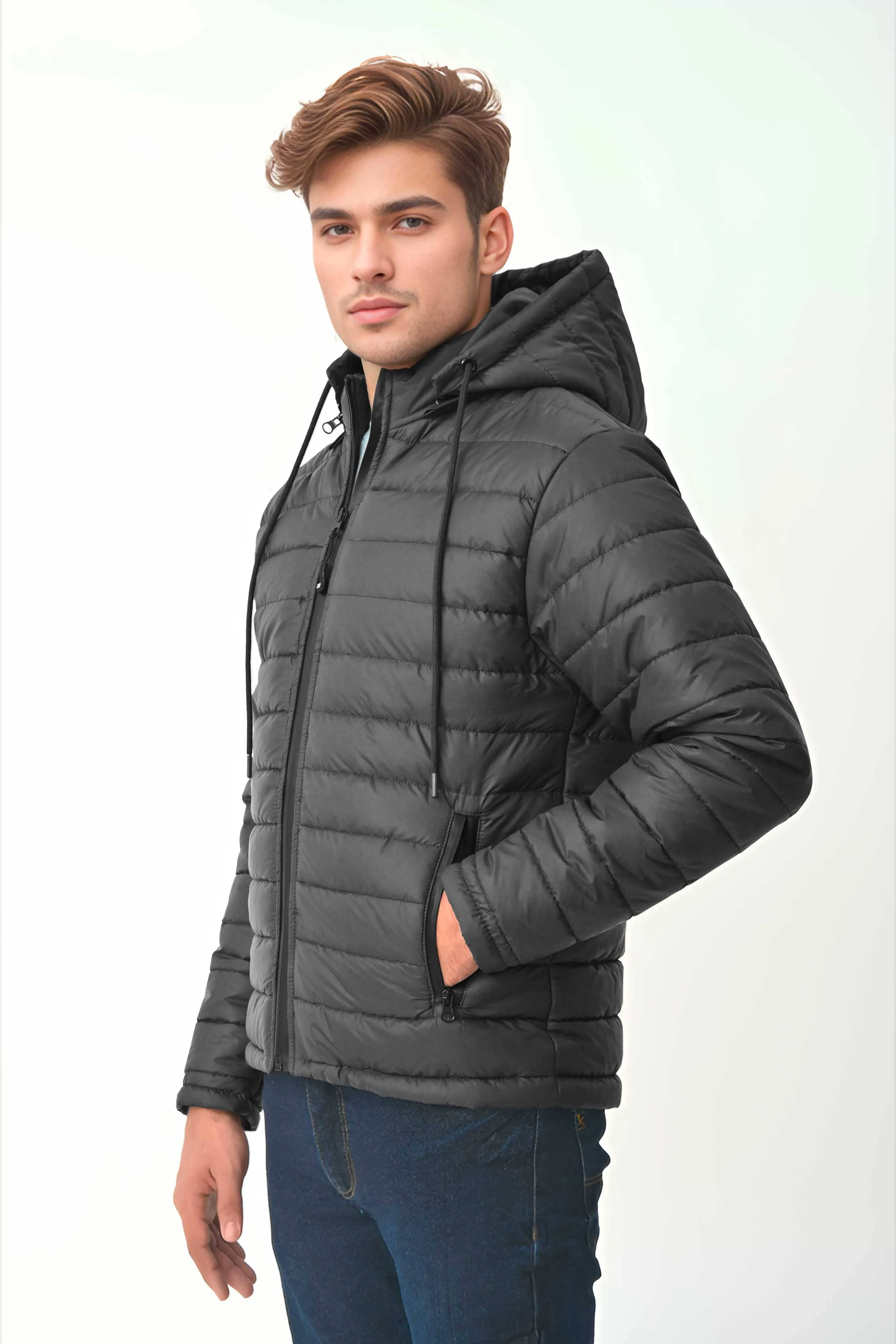 Polo Republica Men's Vedi Puffer Hooded Jacket