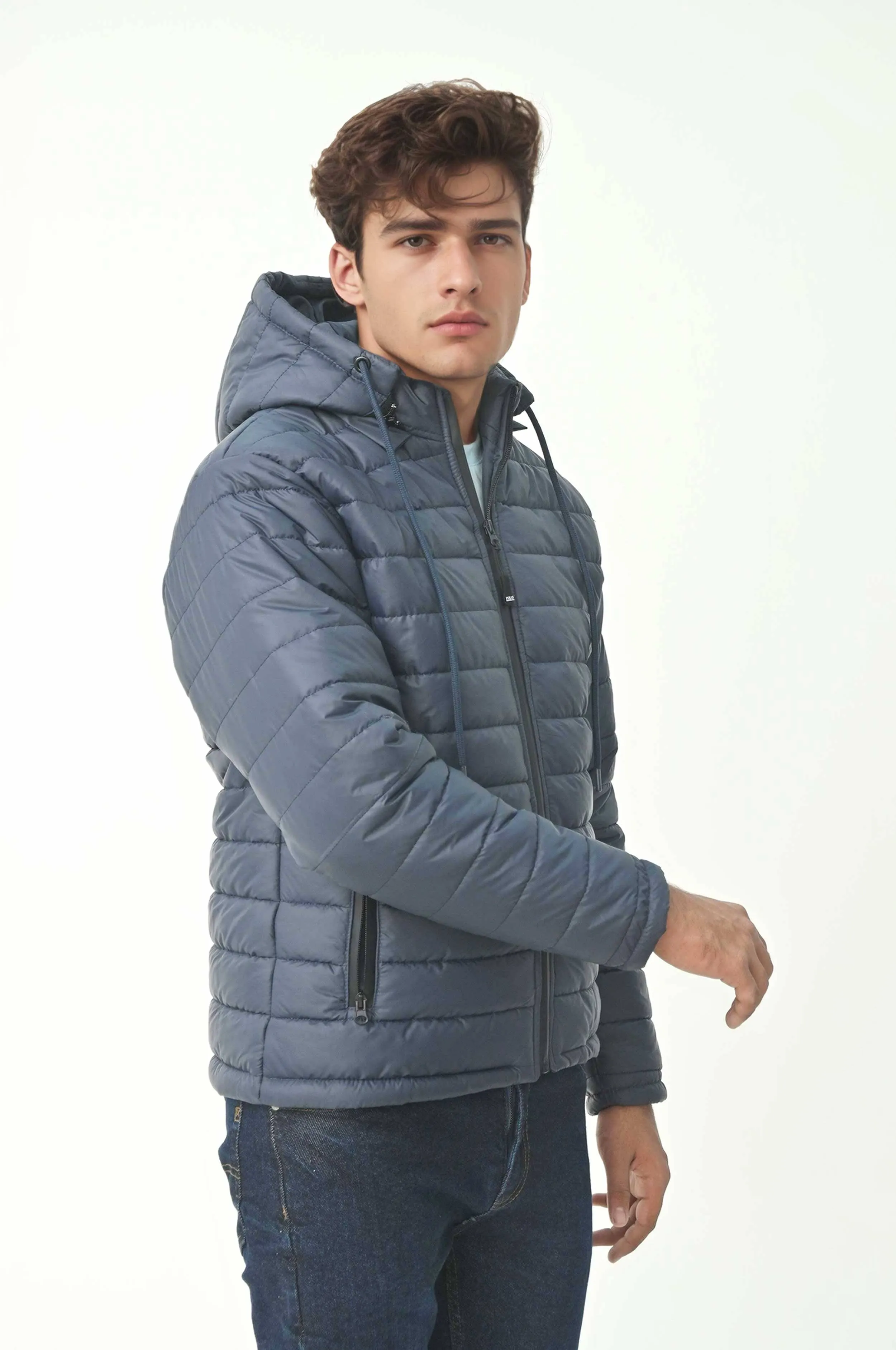 Polo Republica Men's Vedi Puffer Hooded Jacket