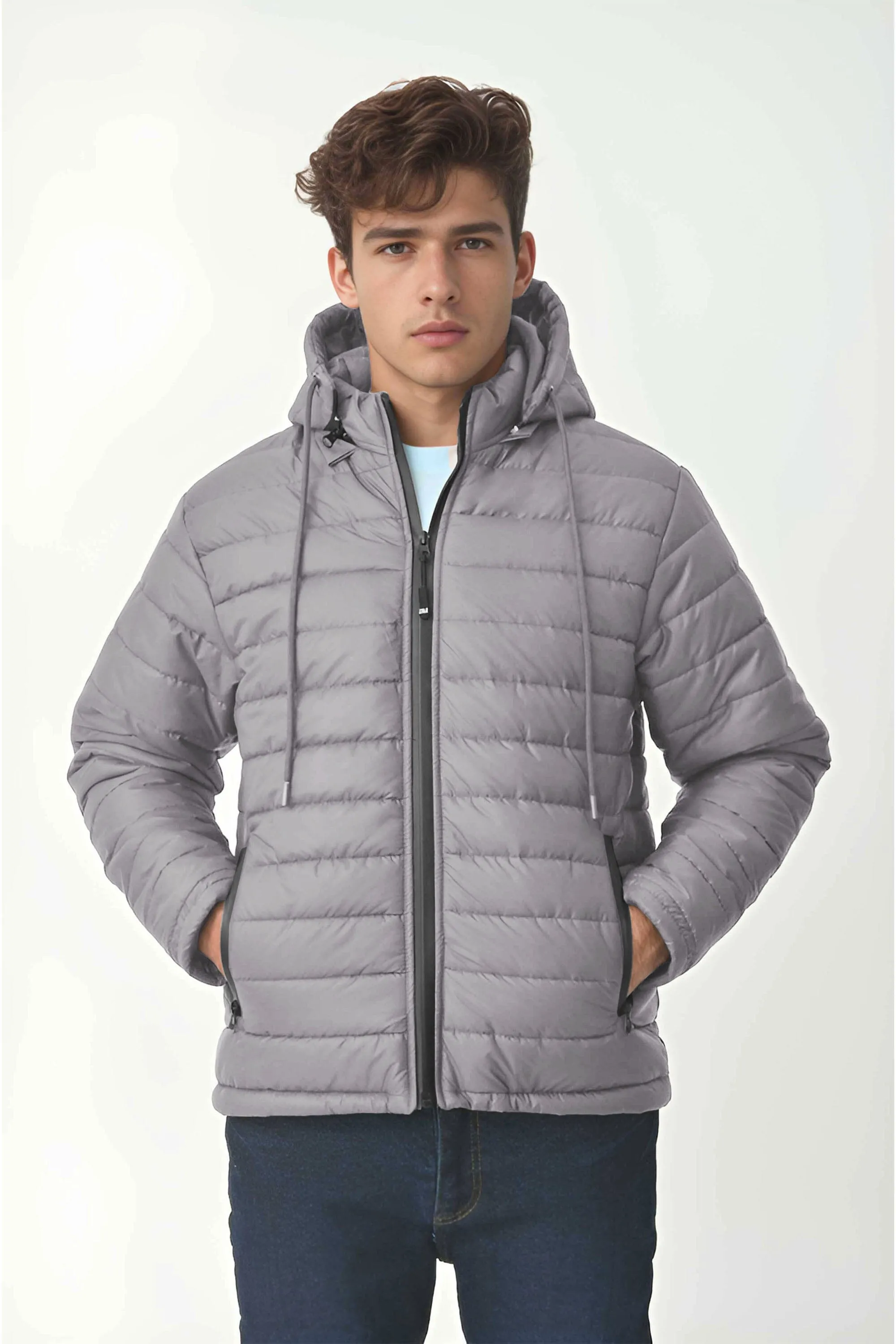 Polo Republica Men's Vedi Puffer Hooded Jacket