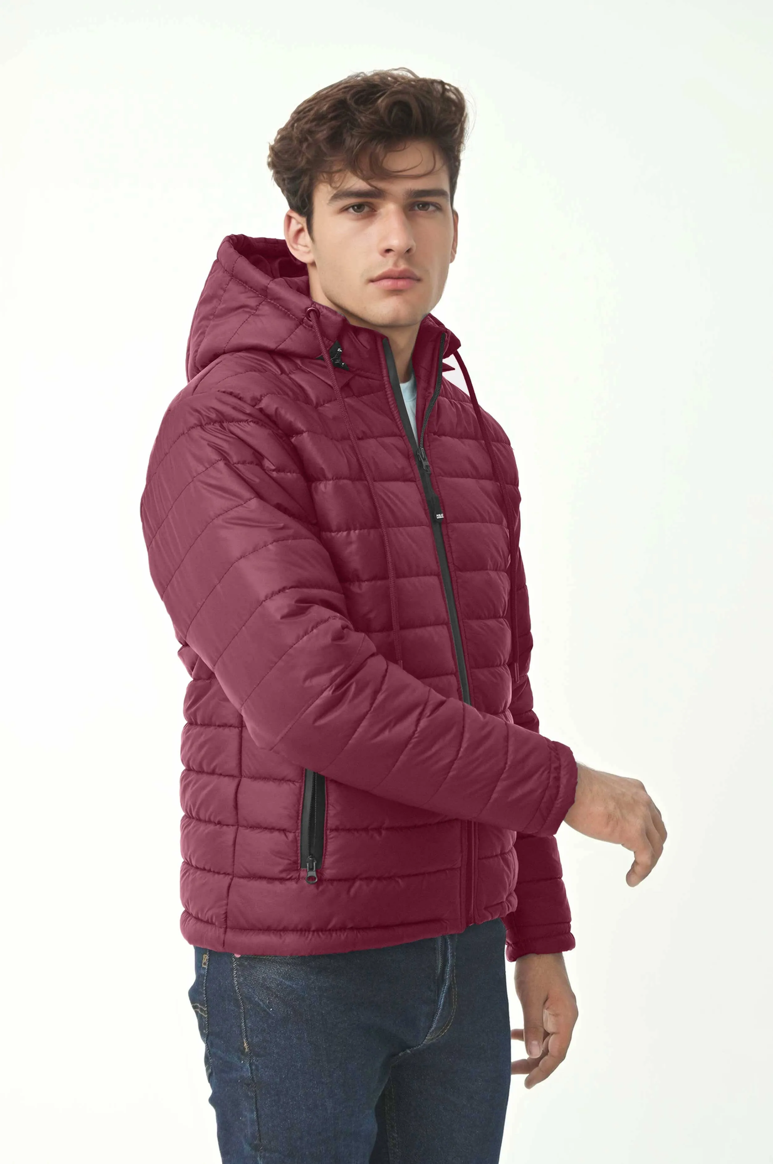 Polo Republica Men's Vedi Puffer Hooded Jacket