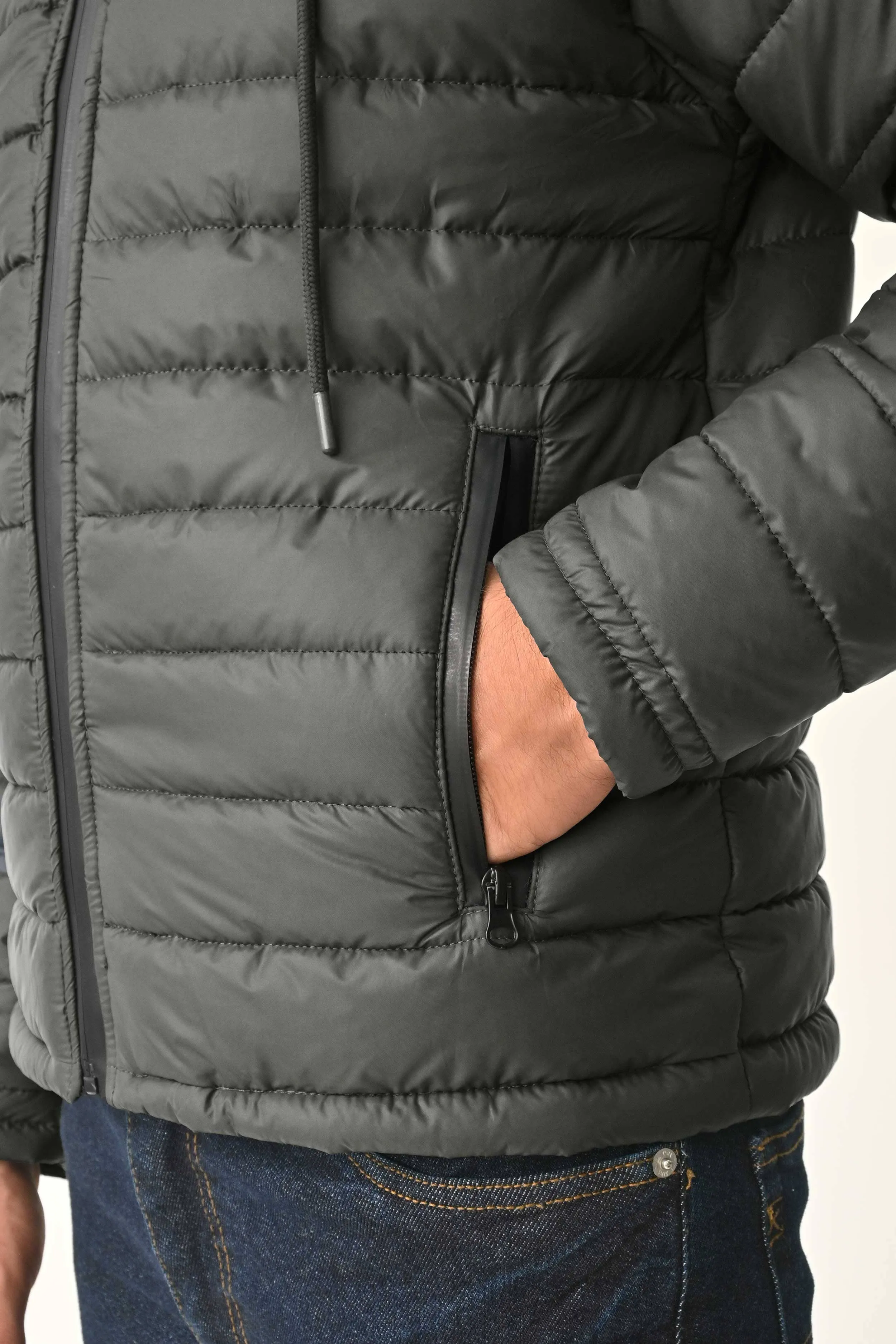 Polo Republica Men's Vedi Puffer Hooded Jacket