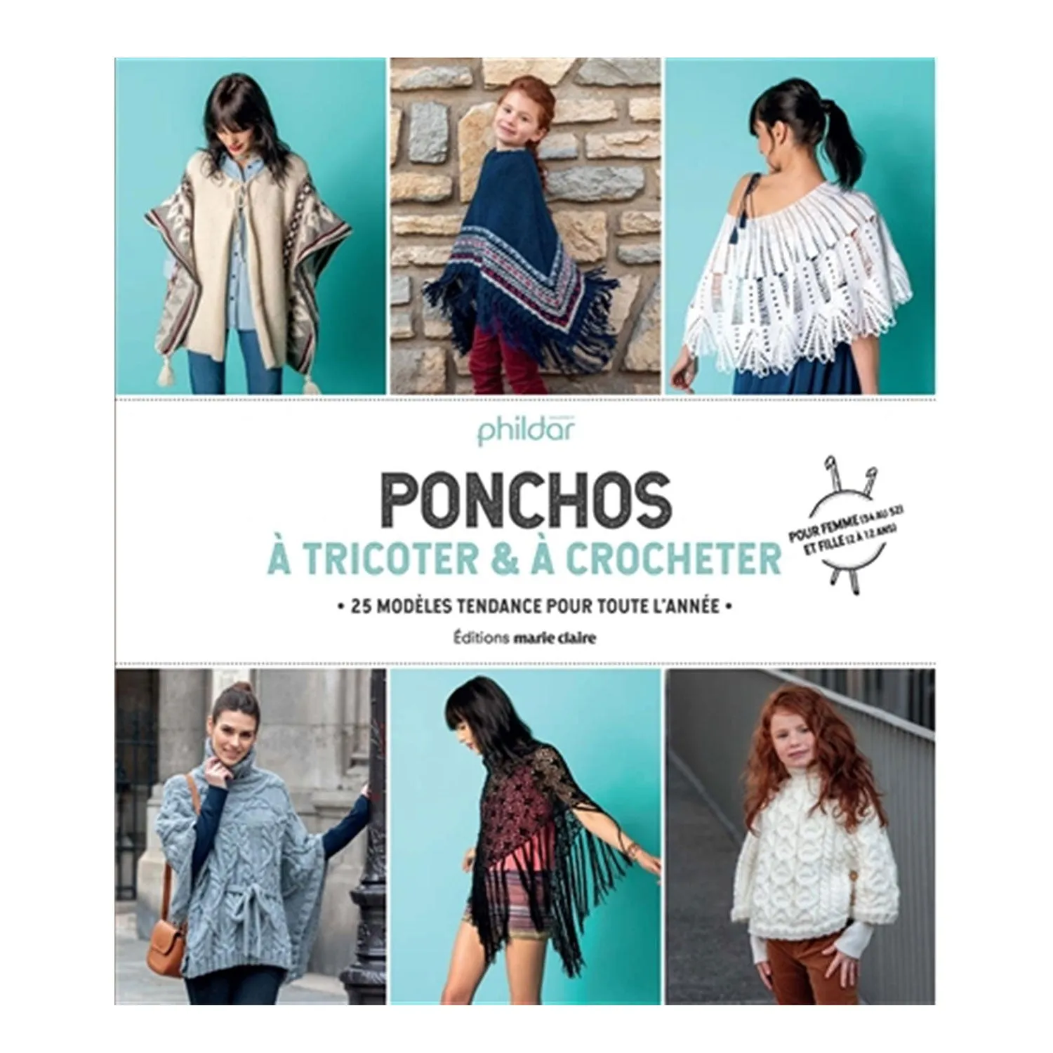 Ponchos à tricoter & à crocheter - French Ed.