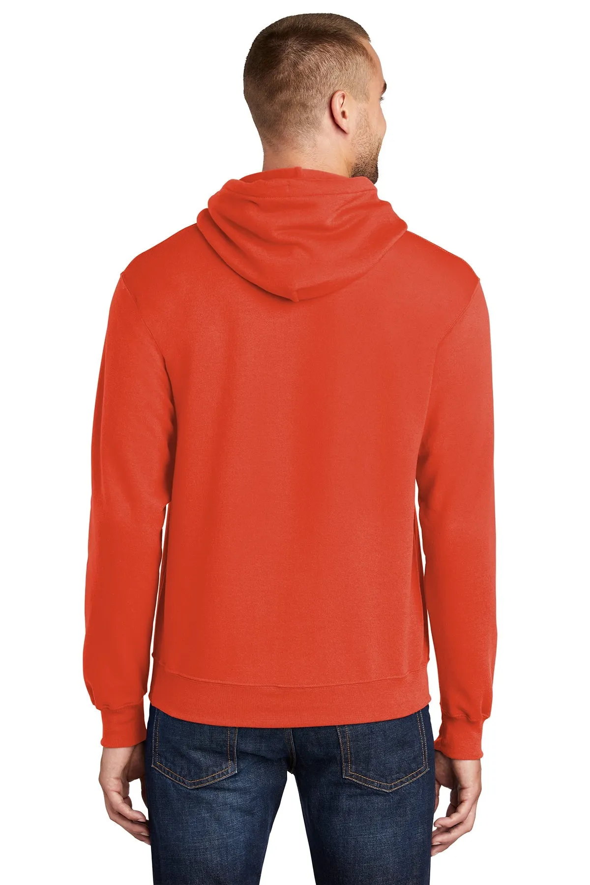 Port & Company Core Fleece Branded Hoodies, Orange