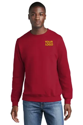 Port & Company Core Fleece Branded Sweatshirts, Red