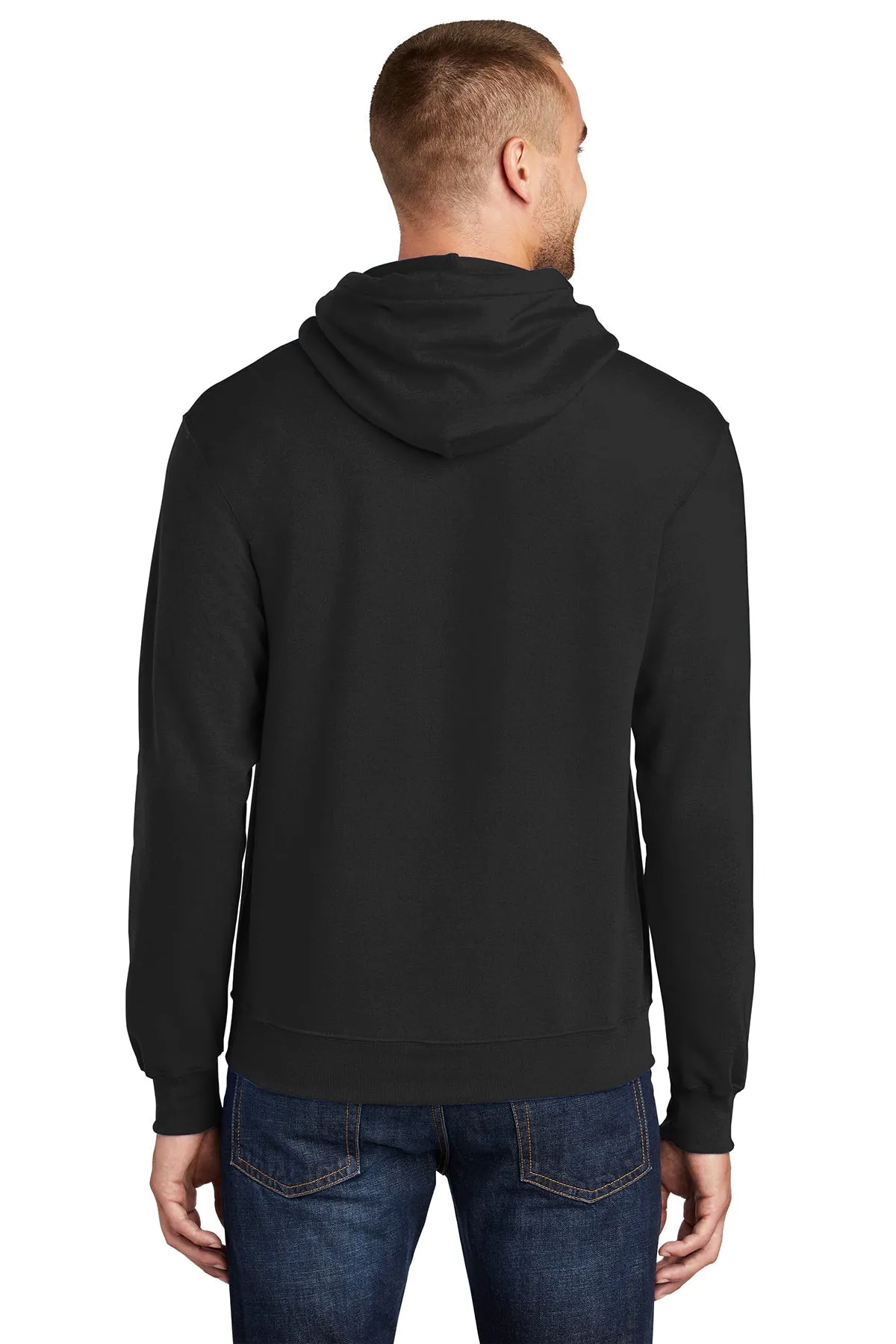 Port & Company Core Fleece Custom Hoodies, Jet Black