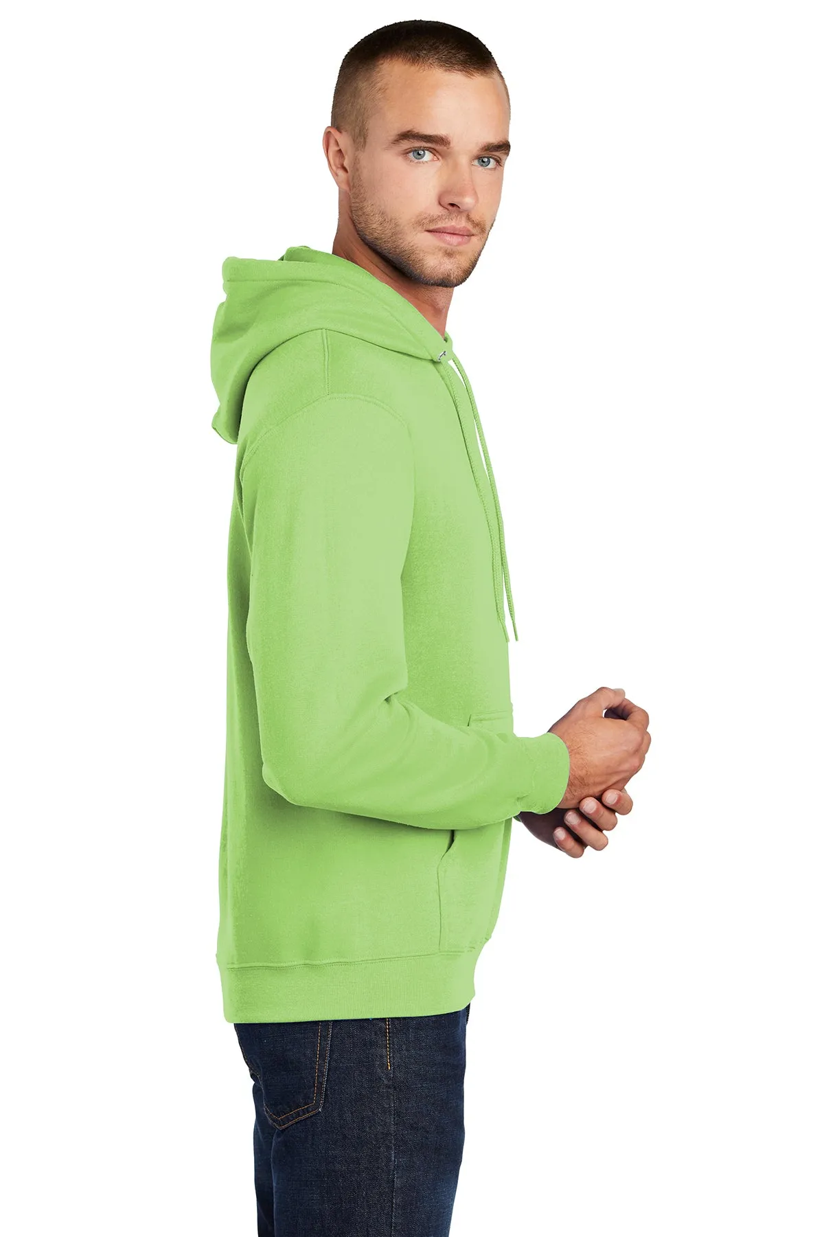 Port & Company Core Fleece Custom Hoodies, Lime