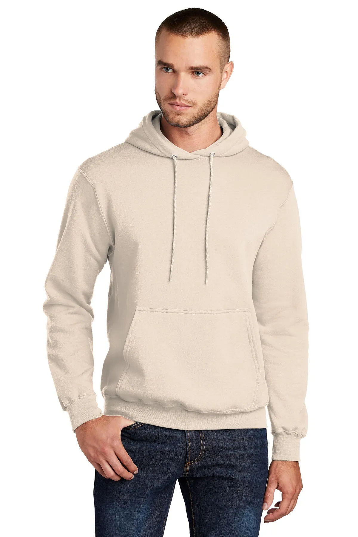 Port & Company Core Fleece Custom Hoodies, Natural