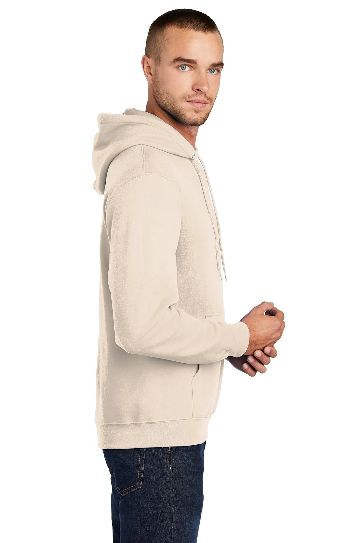 Port & Company Core Fleece Custom Hoodies, Natural