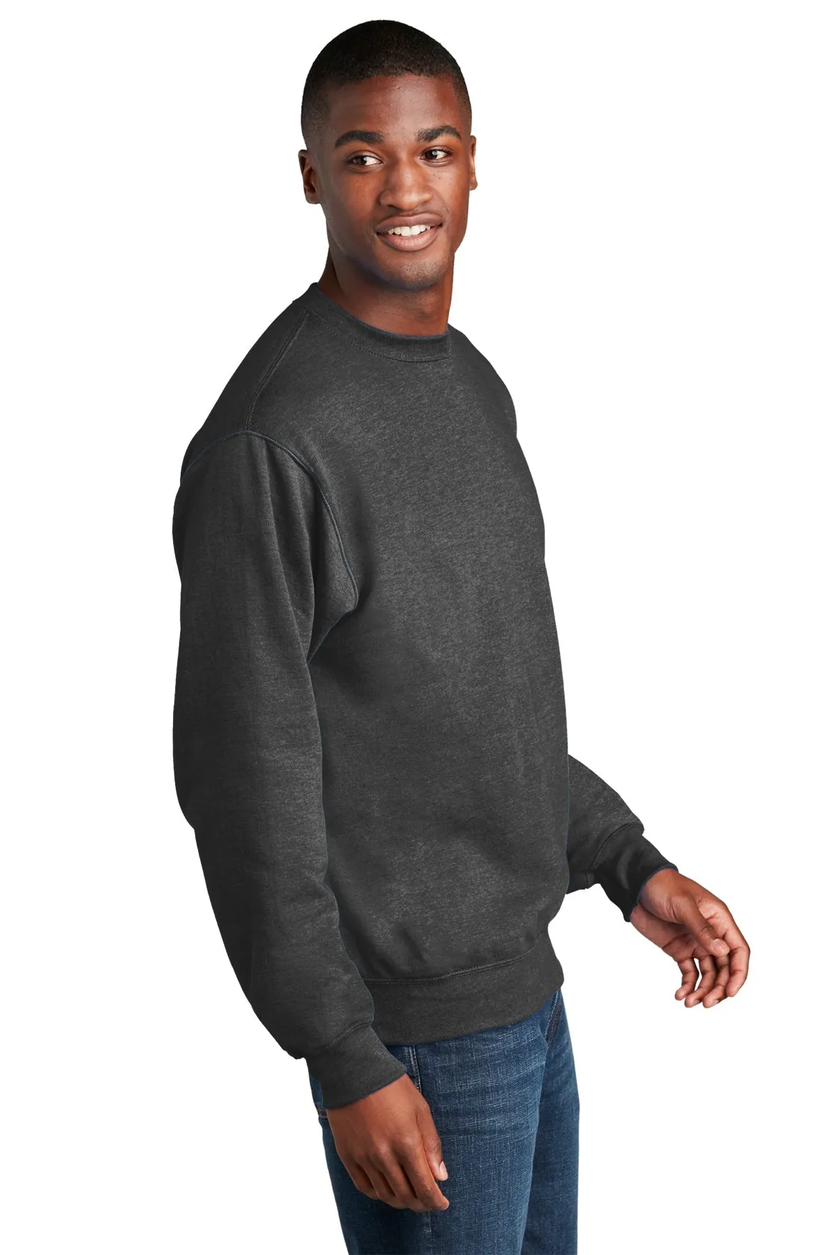 Port & Company Core Fleece Custom Sweatshirts, Dark Heather Grey