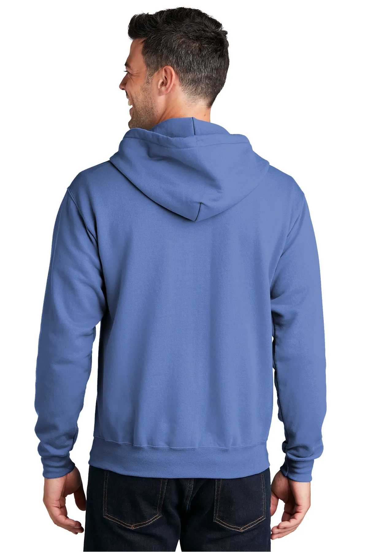 Port & Company Core Fleece Custom Zip Hoodies, Carolina Blue