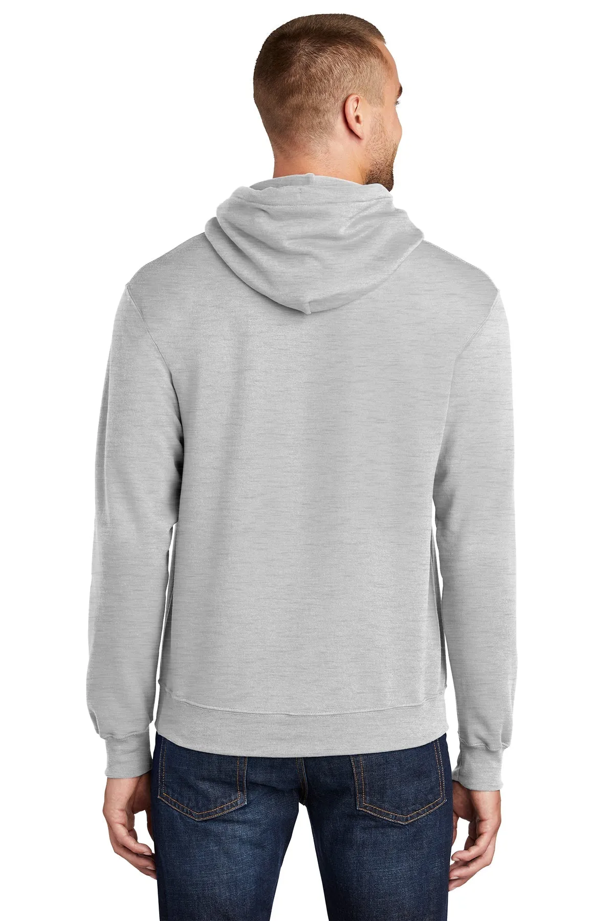 Port & Company Core Fleece Customized Hoodies, Ash