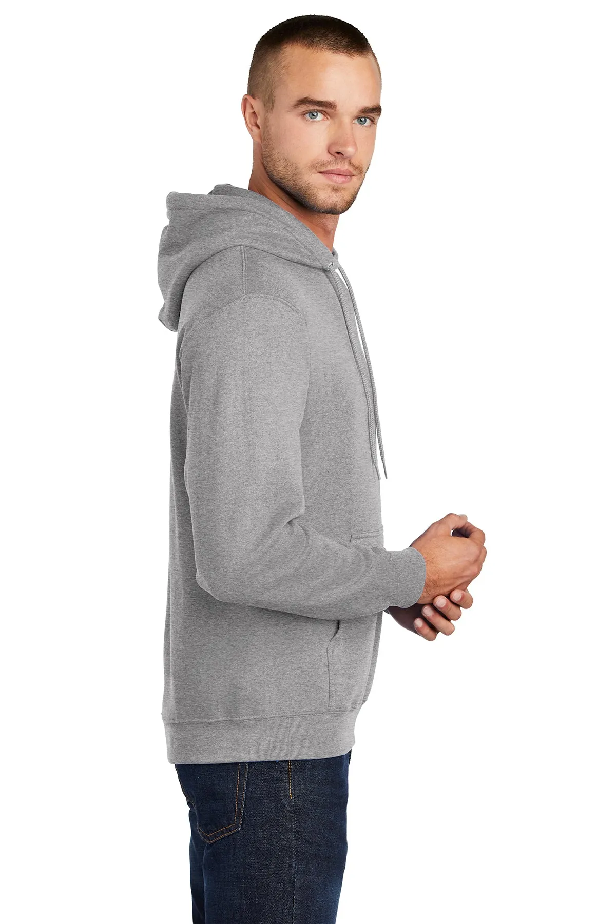 Port & Company Core Fleece Customized Hoodies, Athletic Heather