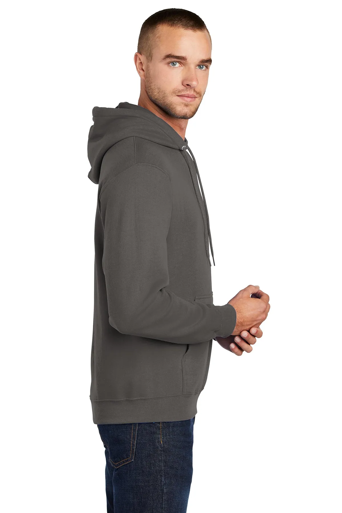 Port & Company Core Fleece Customized Hoodies, Charcoal