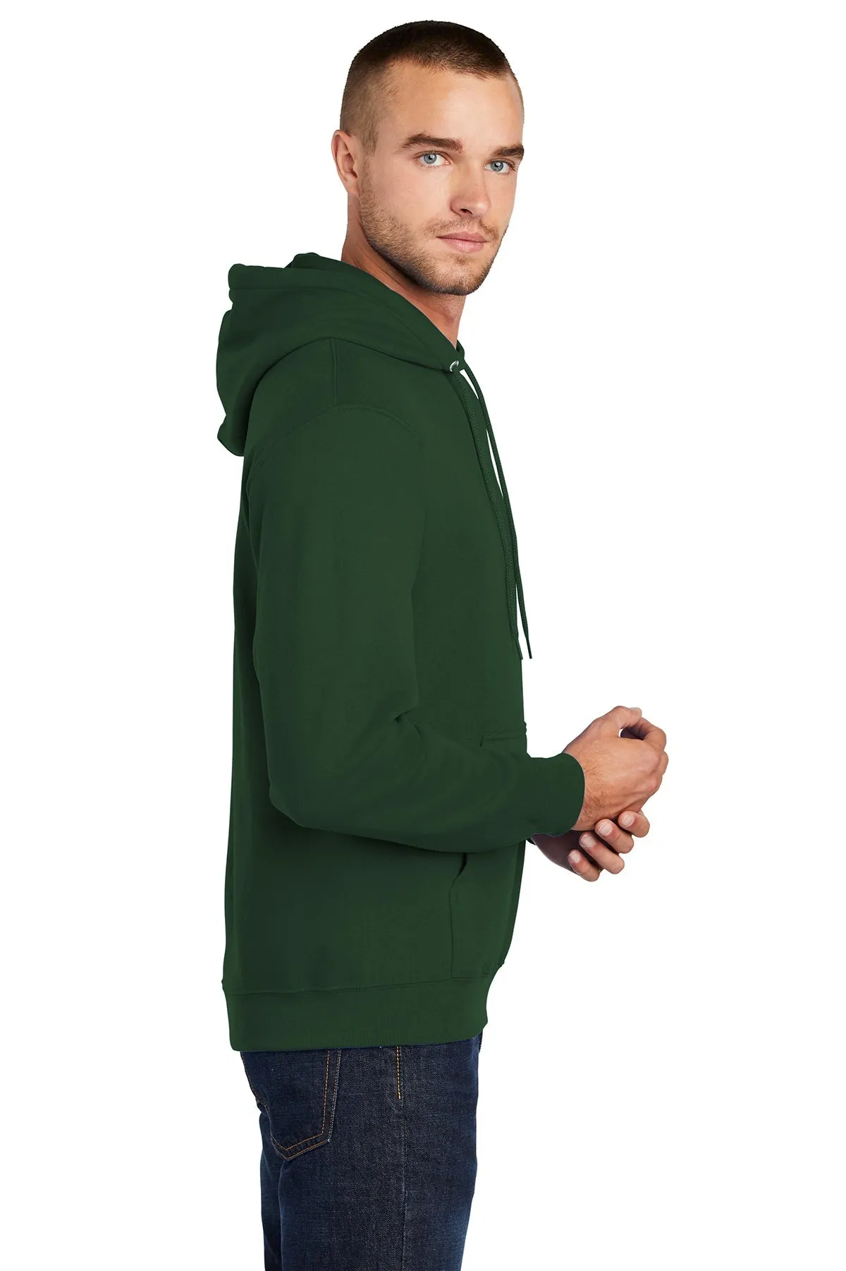 Port & Company Core Fleece Customized Hoodies, Dark Green