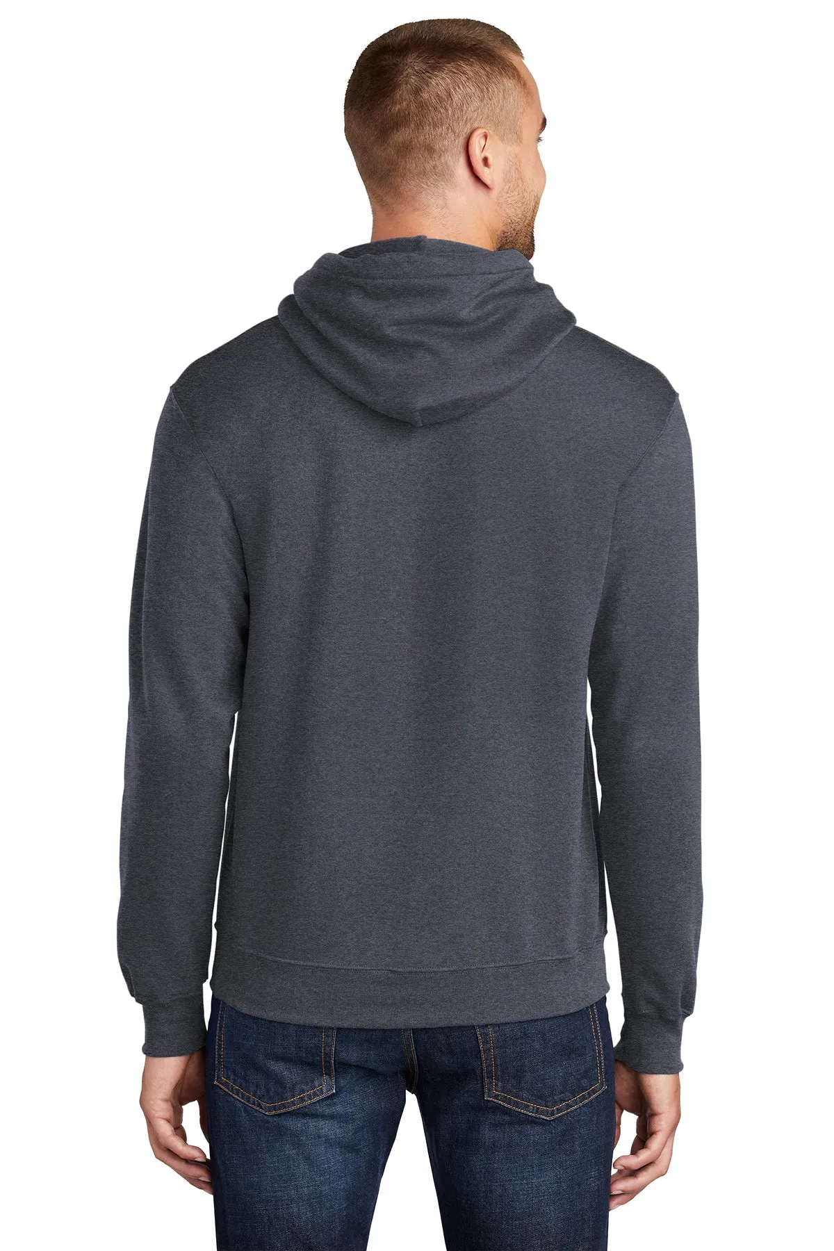 Port & Company Core Fleece Customized Hoodies, Heather Navy