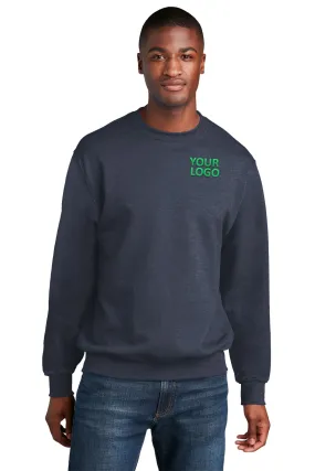 Port & Company Core Fleece Customized Sweatshirts, Heather Navy