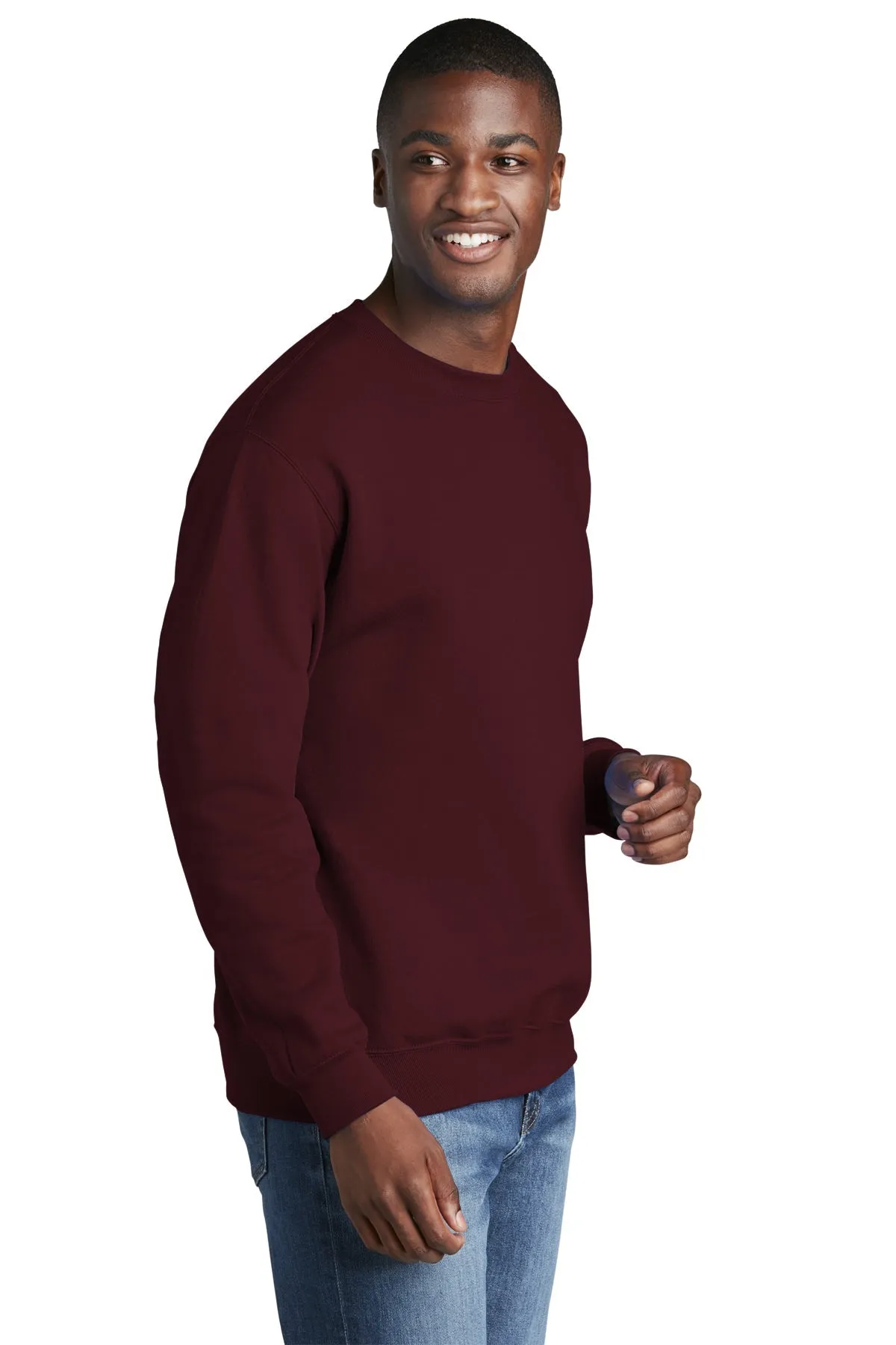 Port & Company Core Fleece Customized Sweatshirts, Maroon