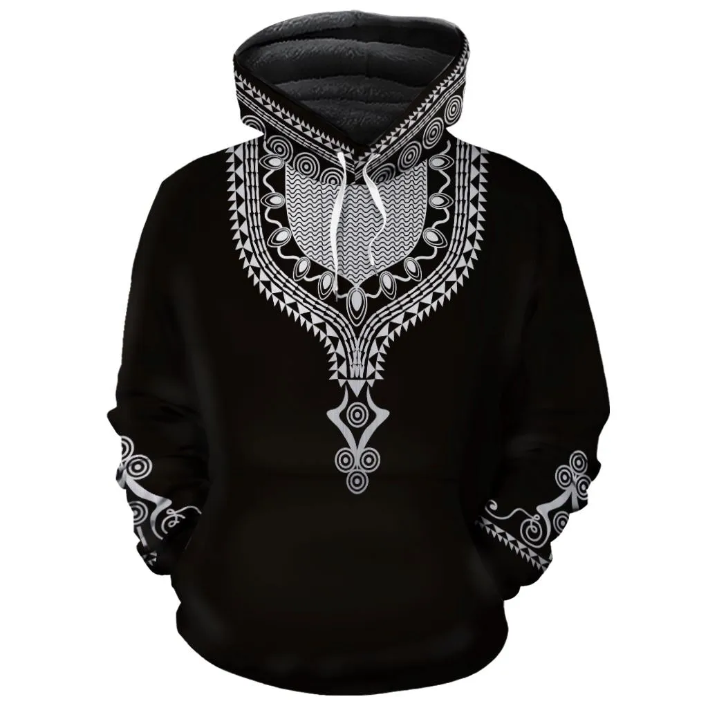 Printed Dashiki Color Black Premium Hoodie