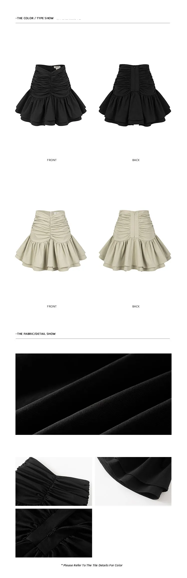 Puffy Double Skirt with Refined Elegance