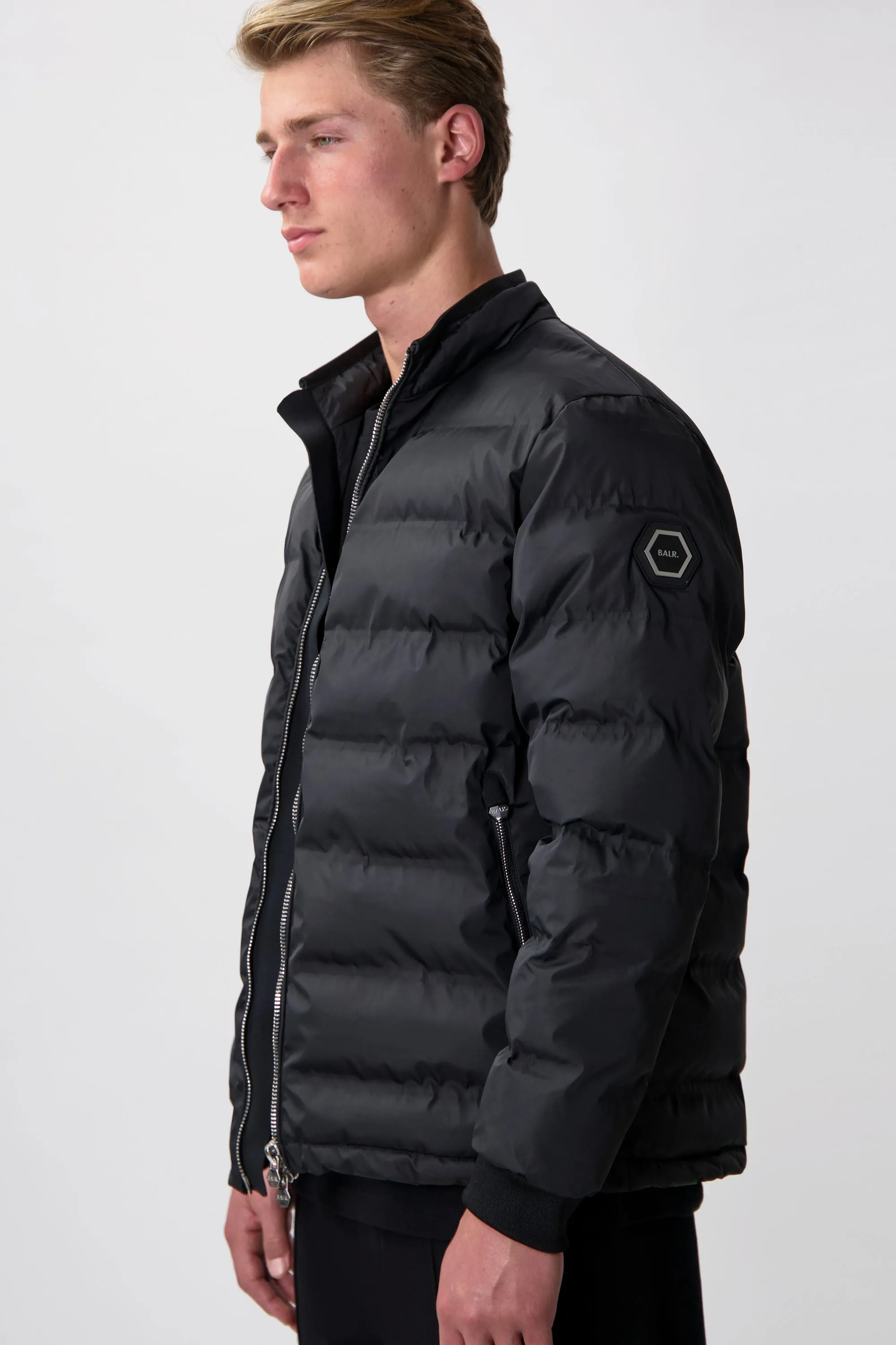 Q-Series Regular Fit Puffer Jacket Jet Black