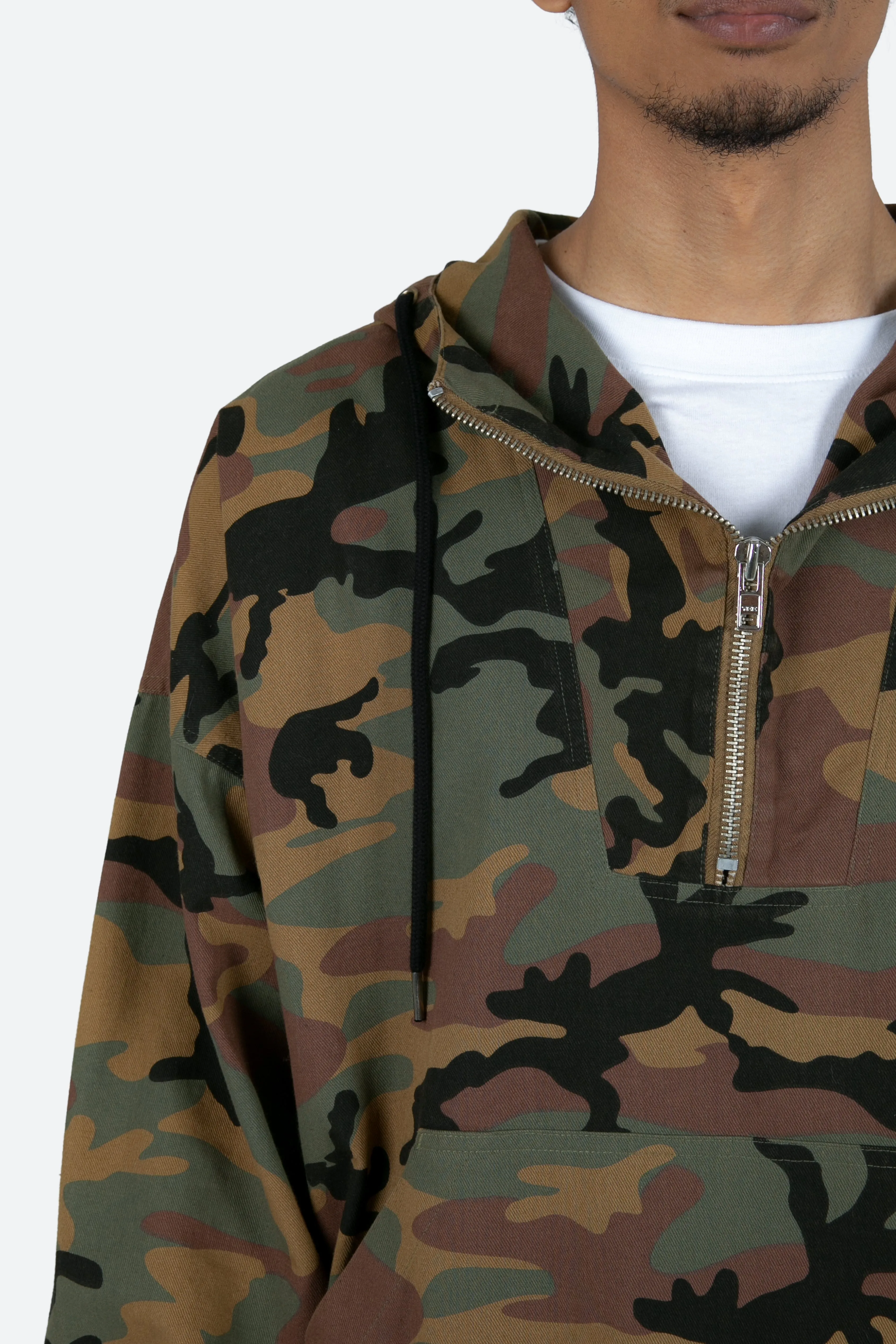 Quarter Zip Jacket - Camo