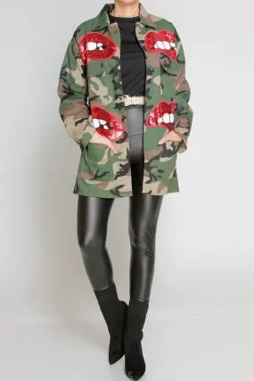 "RiRi Woo" Camo Jacket