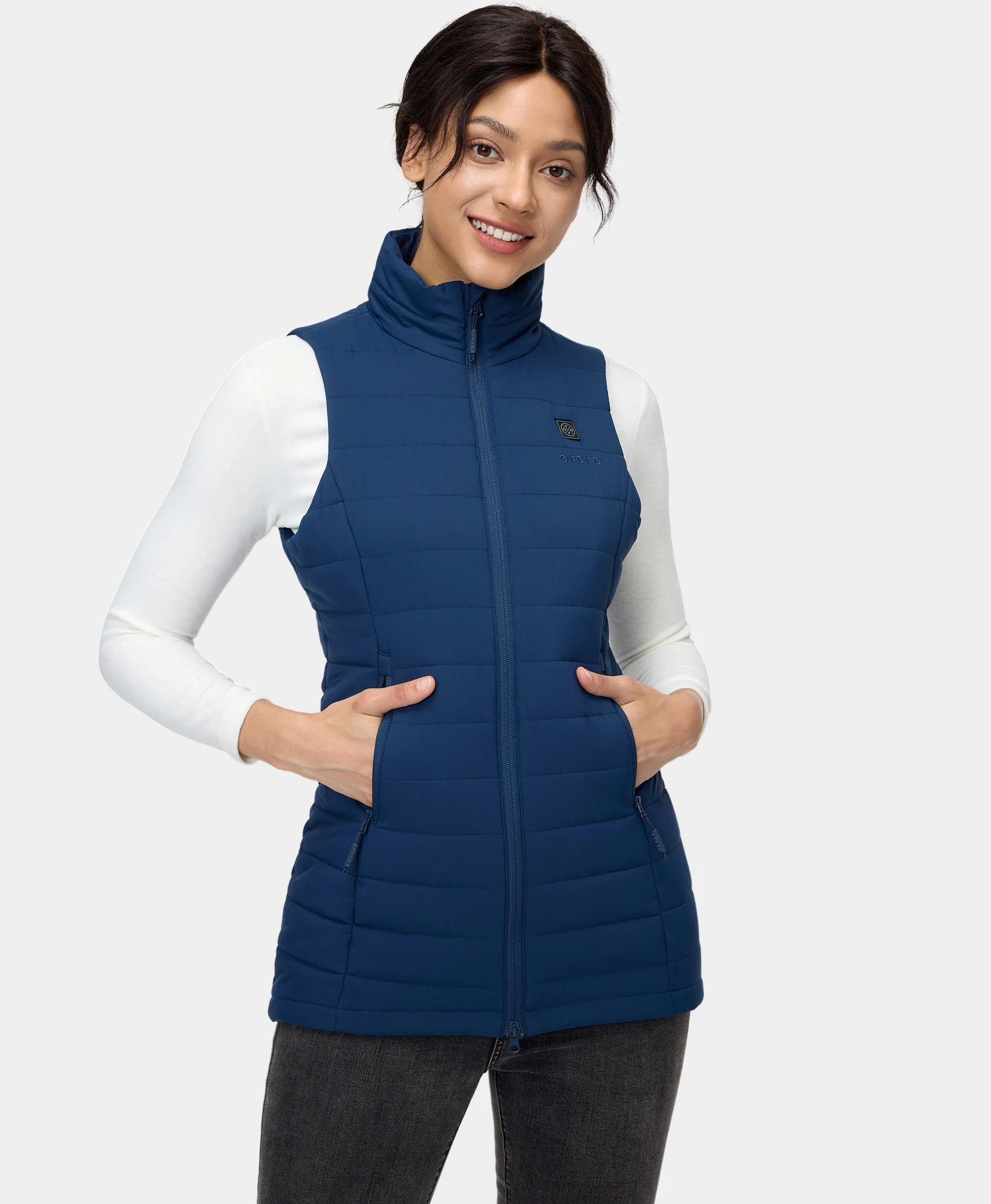 "Tribeca" Women's Heated Long Puffer Vest