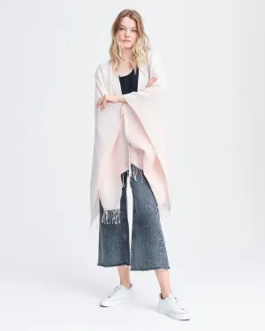 Rag & Bone - Ombre Poncho in Light Pink