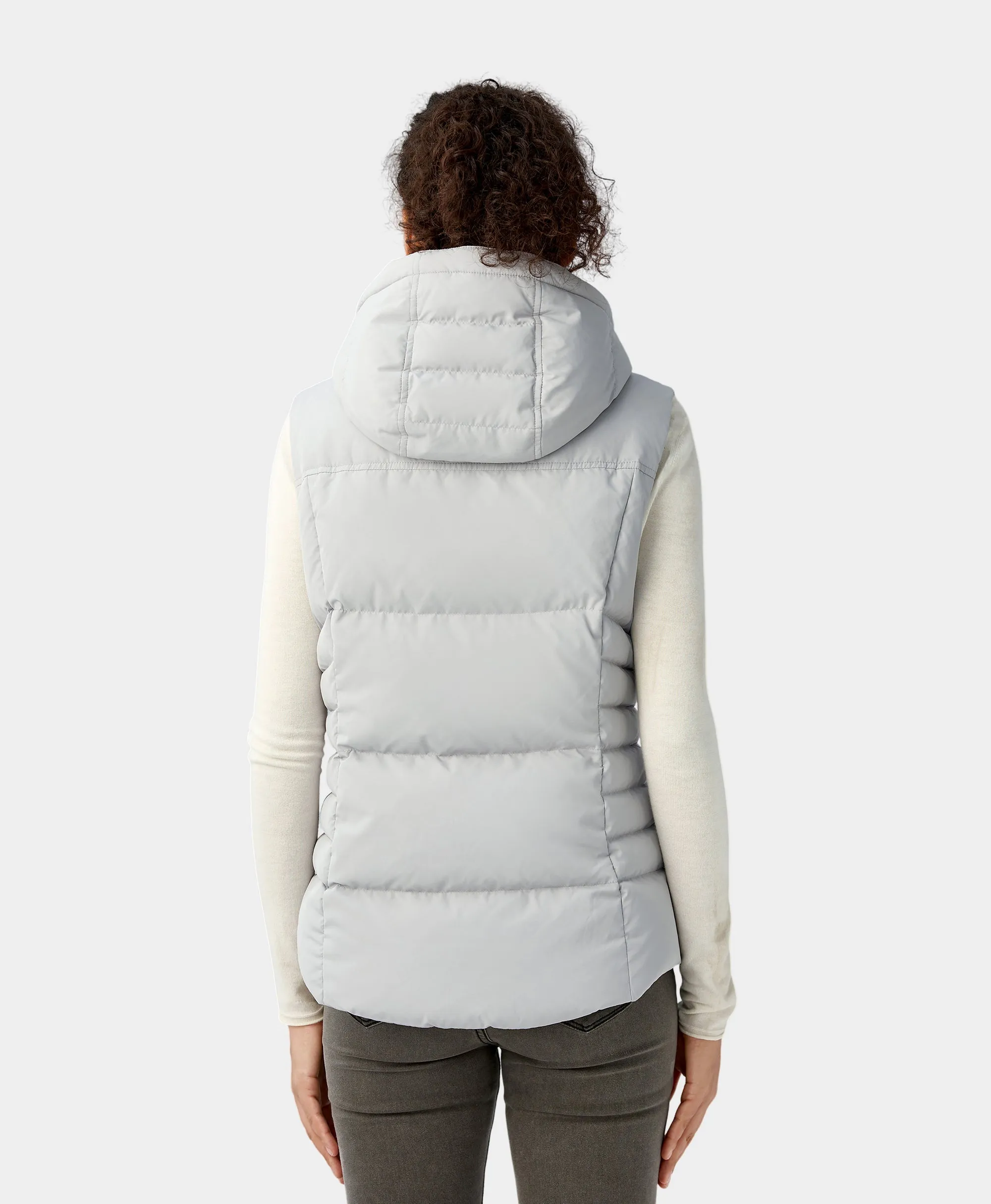 Replacement of Women's Heated Down Vest - Gray (Battery not Included)