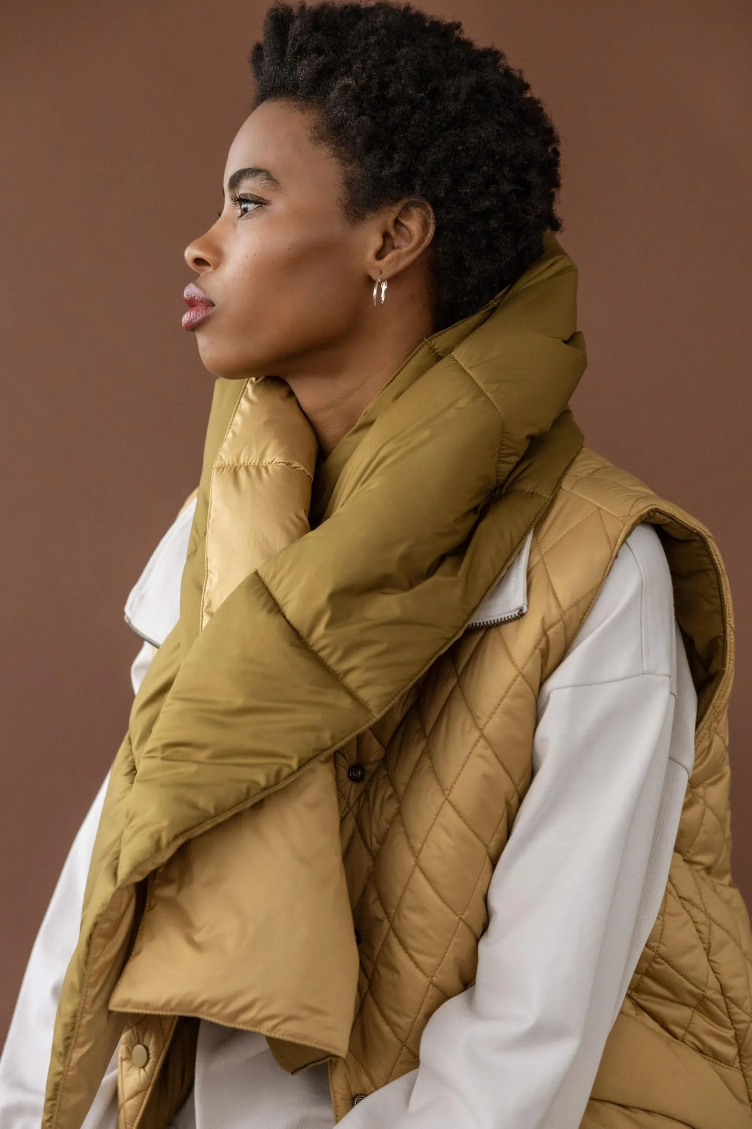 Reversible Puffer Scarf