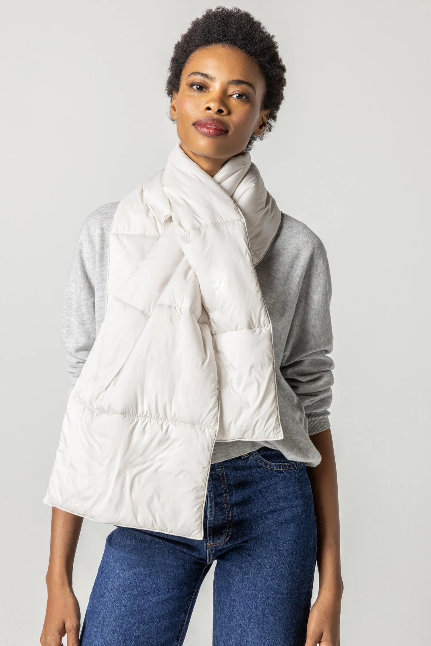 Reversible Puffer Scarf