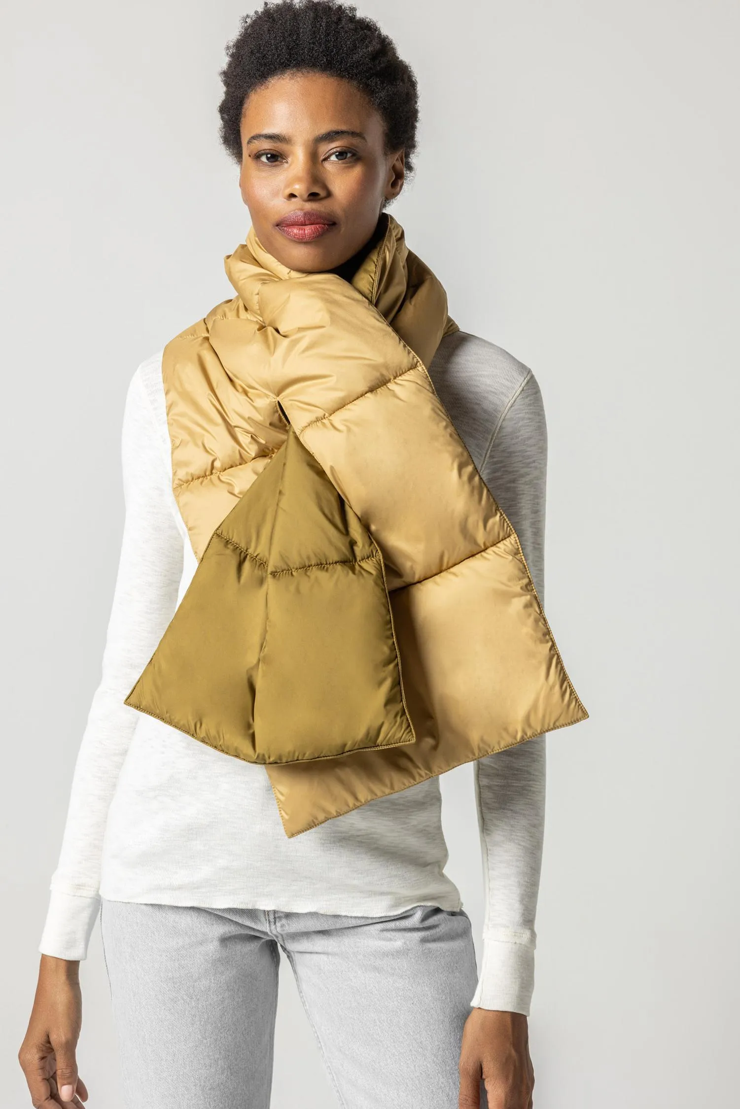 Reversible Puffer Scarf