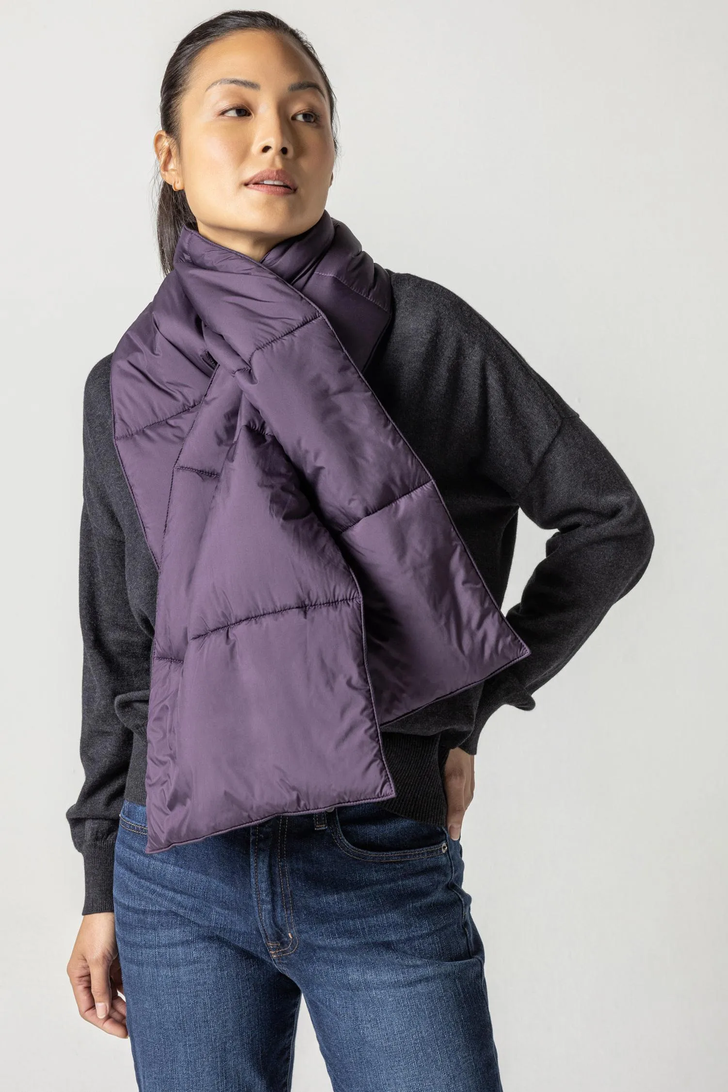 Reversible Puffer Scarf