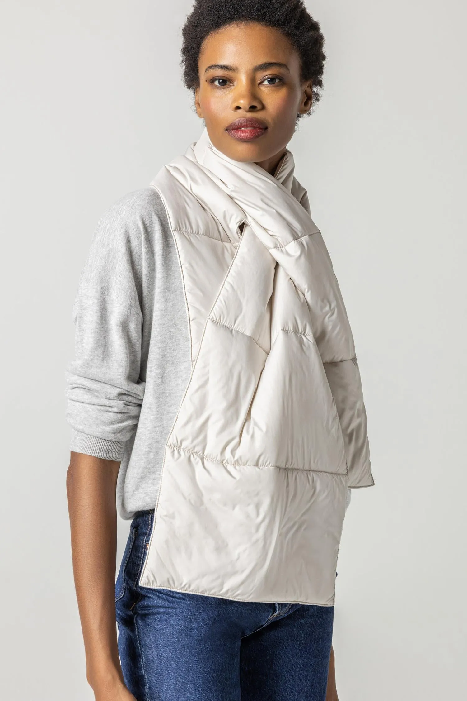 Reversible Puffer Scarf