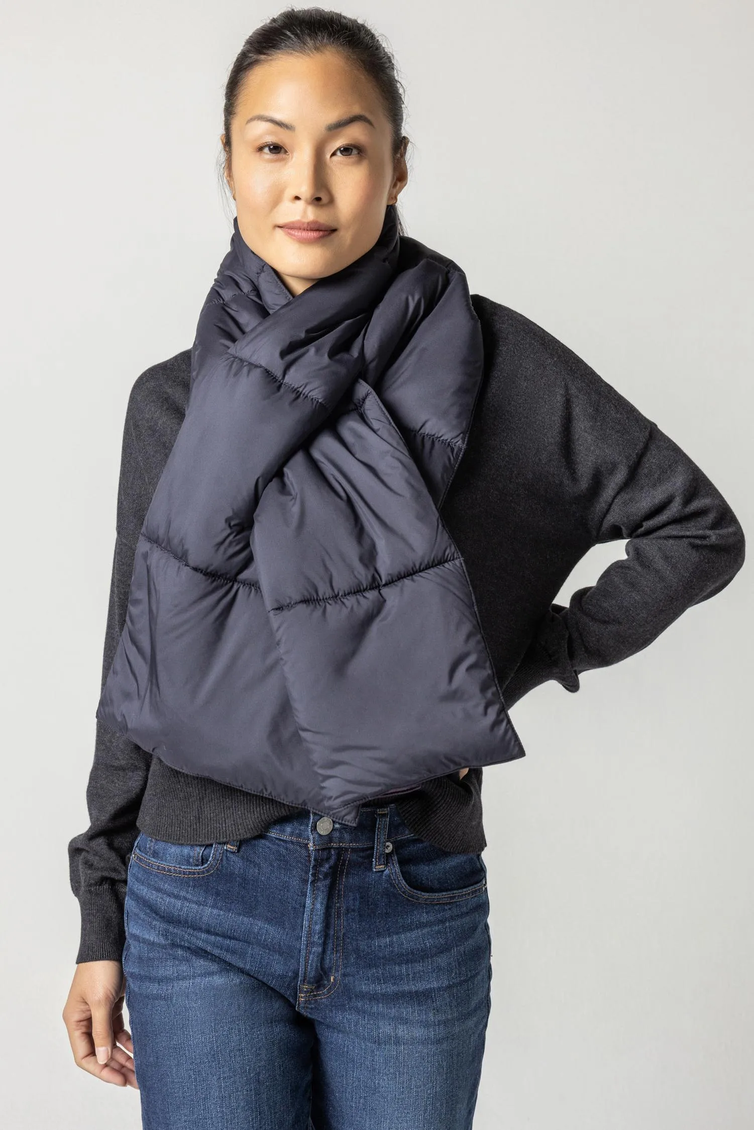 Reversible Puffer Scarf